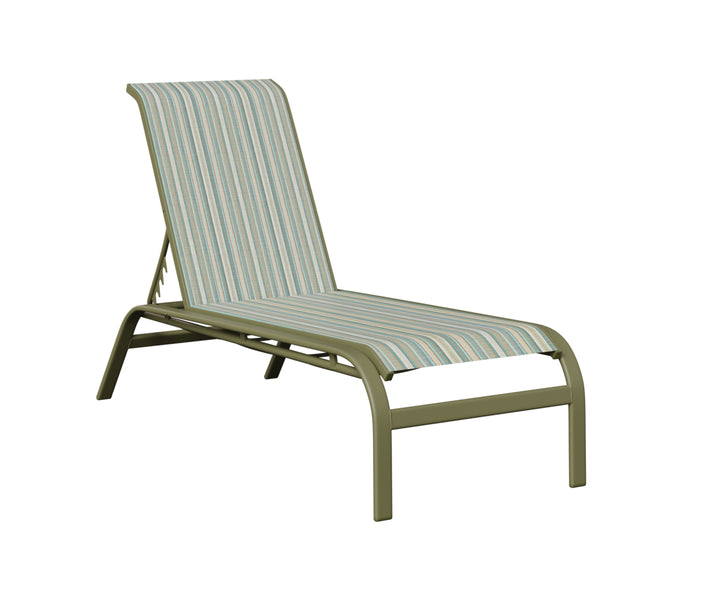 Murphy Sling Chaise Lounge Without Arms