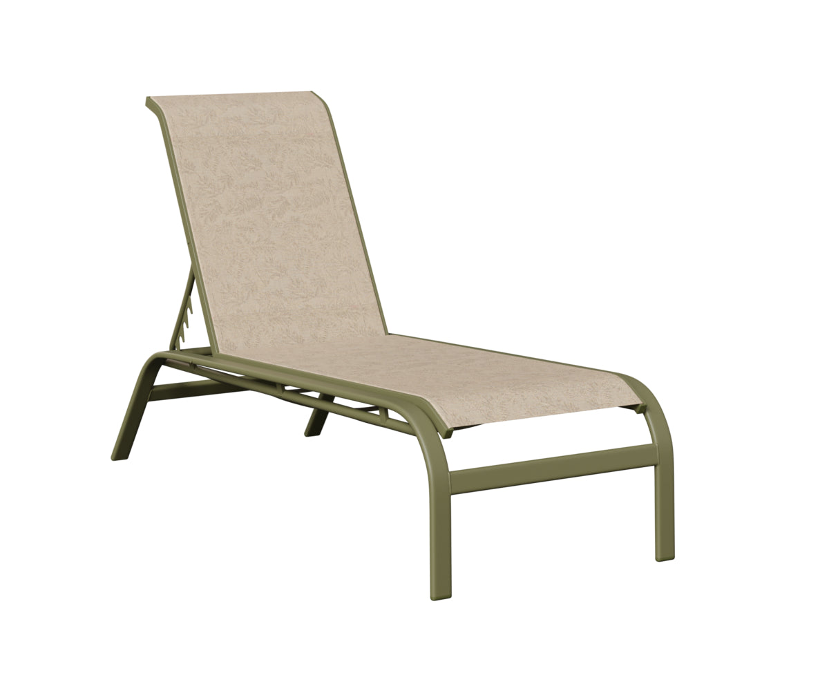 Murphy Sling Chaise Lounge Without Arms