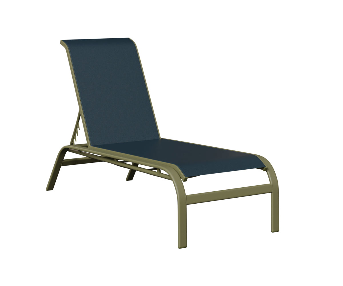 Murphy Sling Chaise Lounge Without Arms