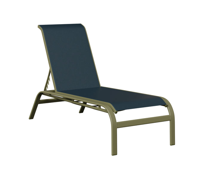 Murphy Sling Chaise Lounge Without Arms