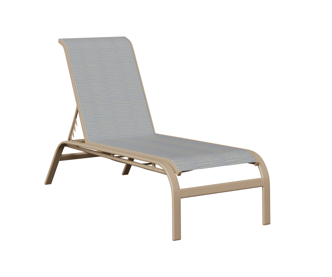 Murphy Sling Chaise Lounge Without Arms