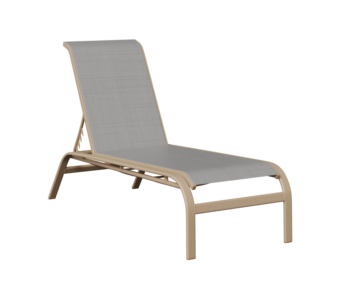 Murphy Sling Chaise Lounge Without Arms
