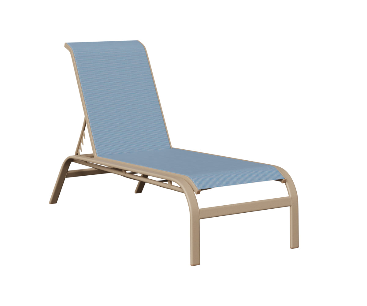 Murphy Sling Chaise Lounge Without Arms