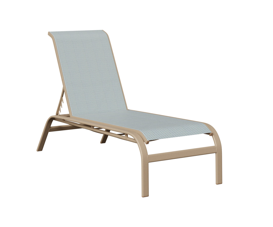 Murphy Sling Chaise Lounge Without Arms