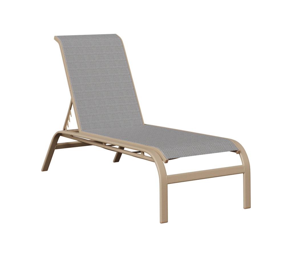 Murphy Sling Chaise Lounge Without Arms