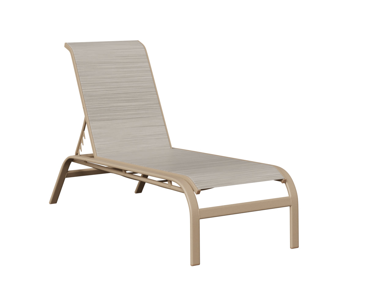 Murphy Sling Chaise Lounge Without Arms