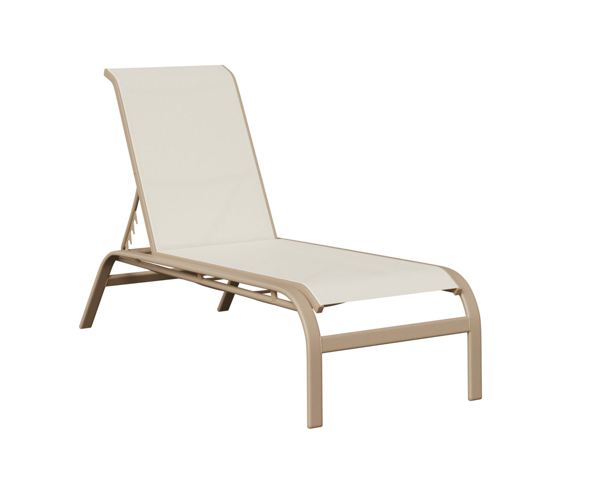 Murphy Sling Chaise Lounge Without Arms