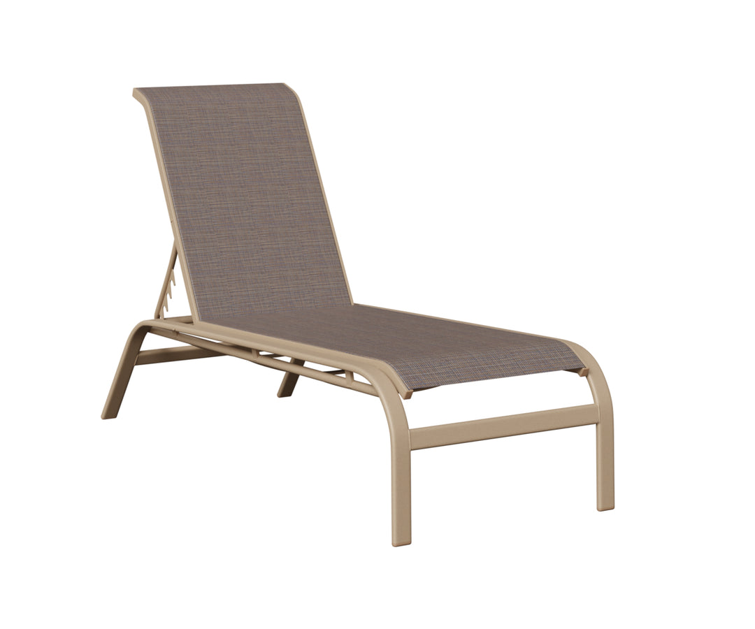 Murphy Sling Chaise Lounge Without Arms