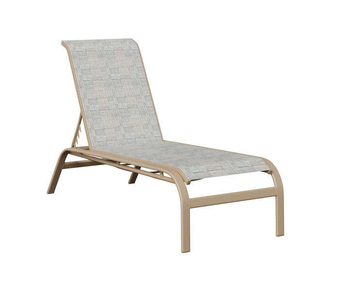 Murphy Sling Chaise Lounge Without Arms