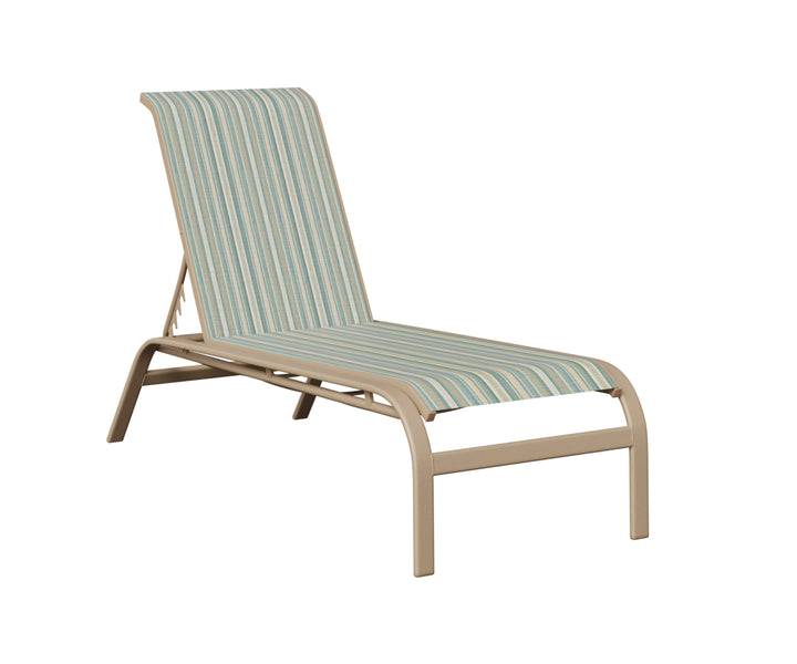 Murphy Sling Chaise Lounge Without Arms