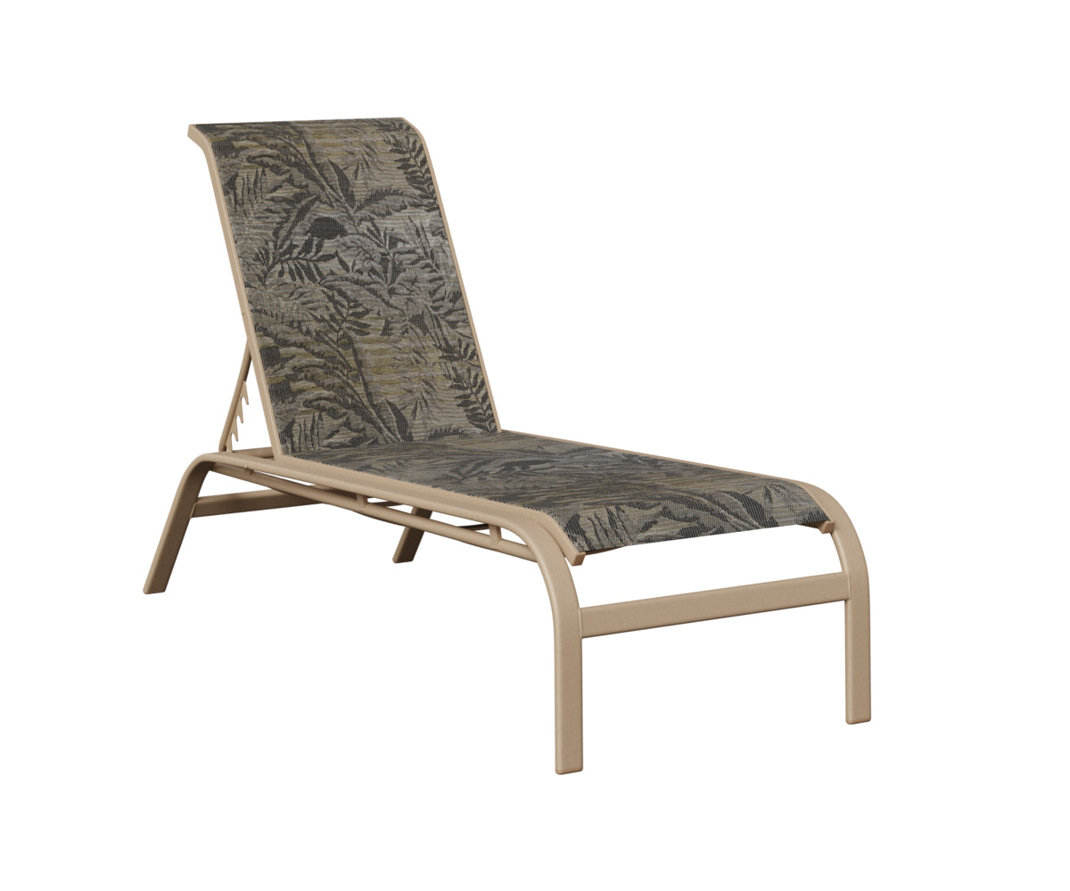 Murphy Sling Chaise Lounge Without Arms