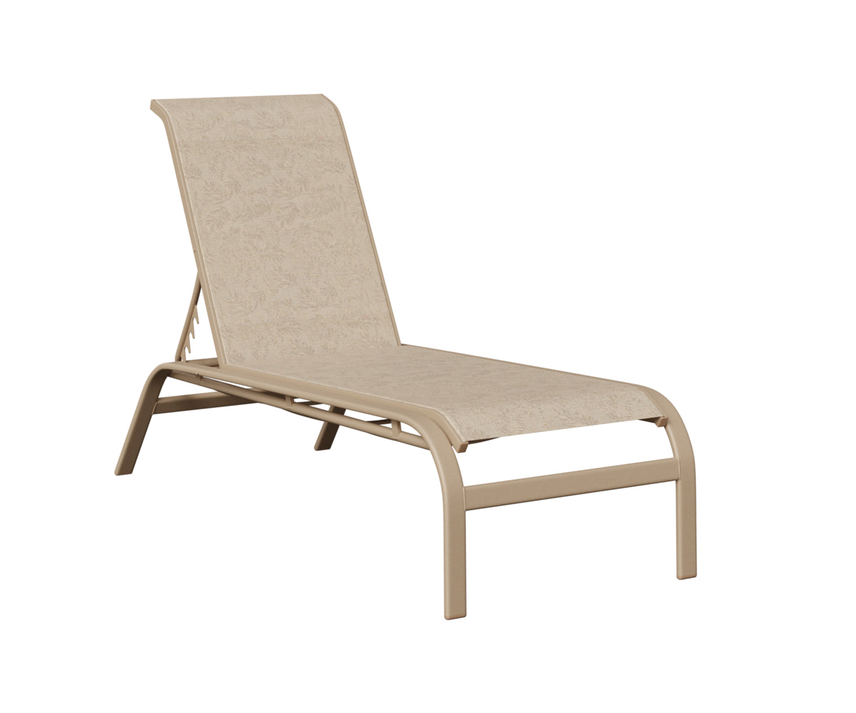 Murphy Sling Chaise Lounge Without Arms