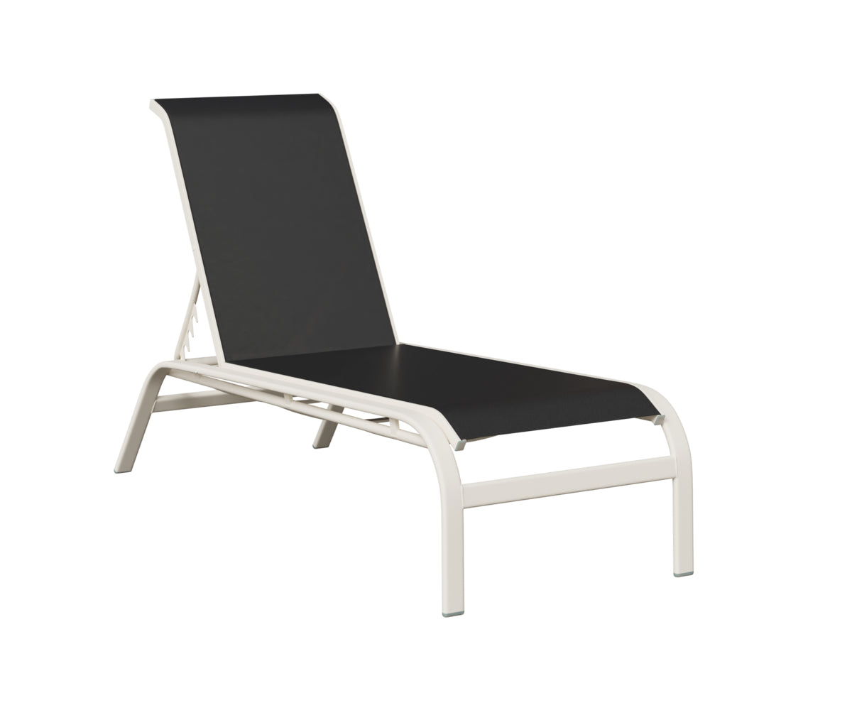 Murphy Sling Chaise Lounge Without Arms