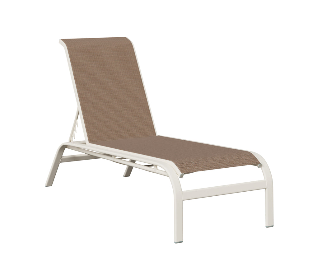 Murphy Sling Chaise Lounge Without Arms