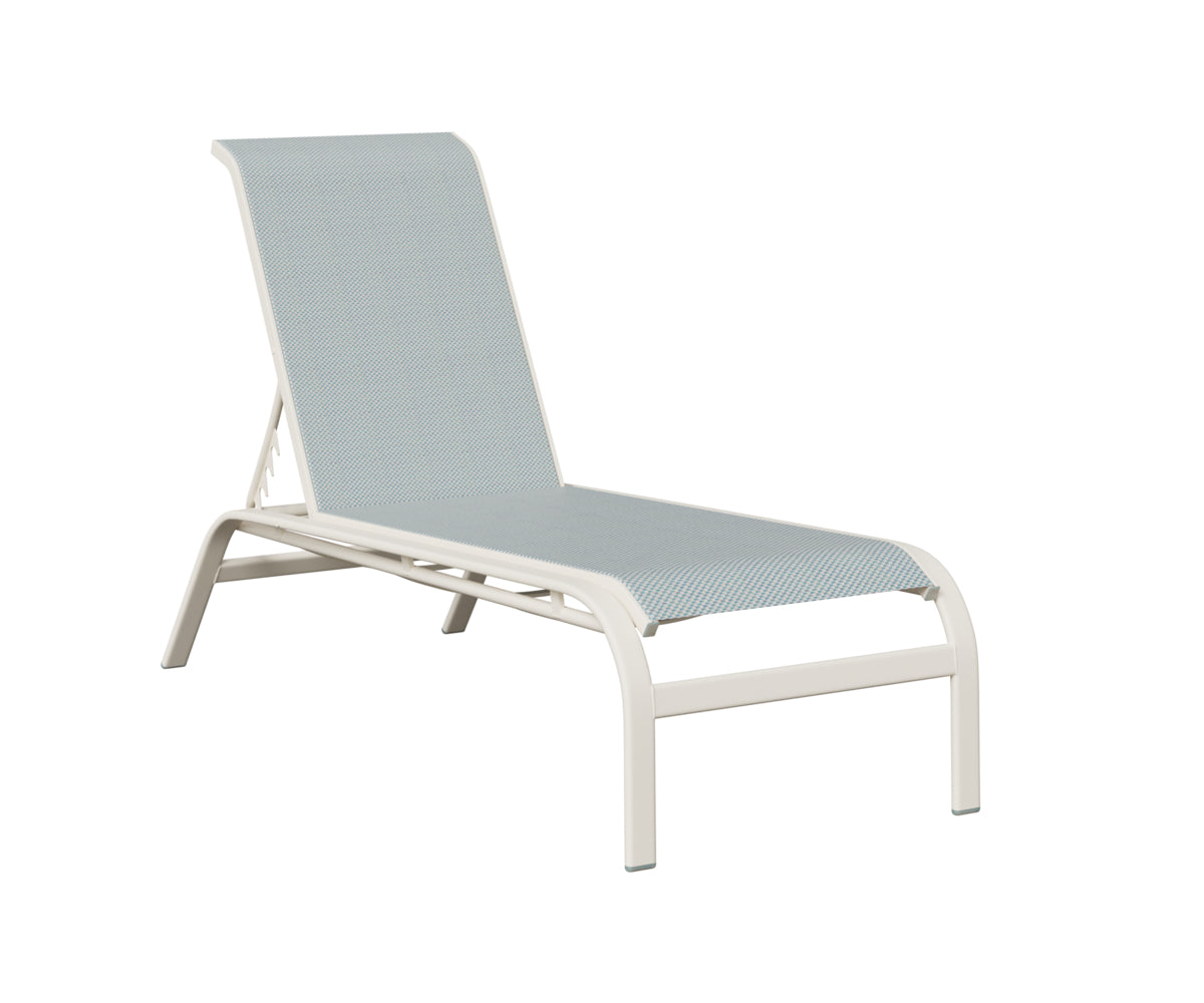Murphy Sling Chaise Lounge Without Arms