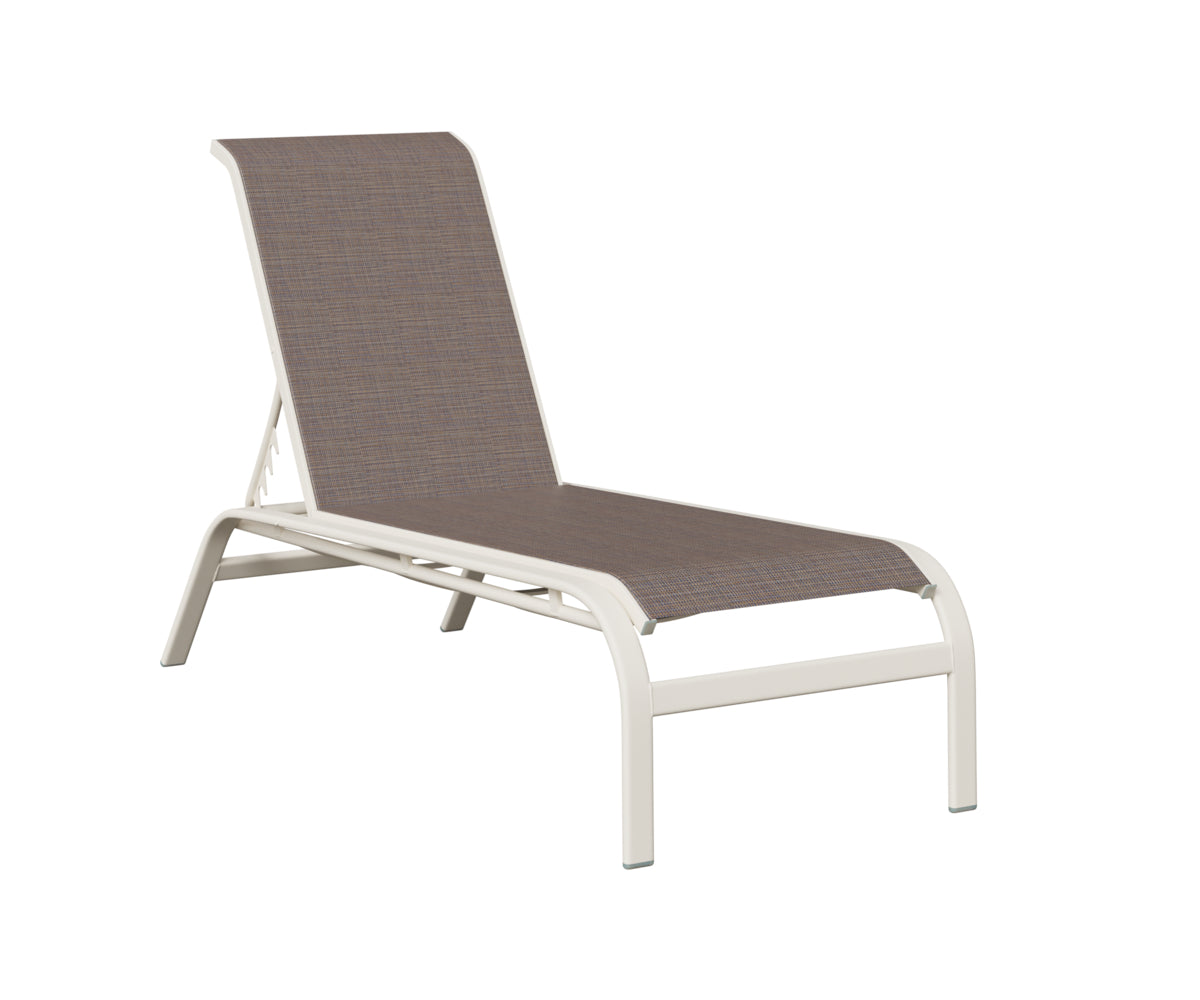 Murphy Sling Chaise Lounge Without Arms