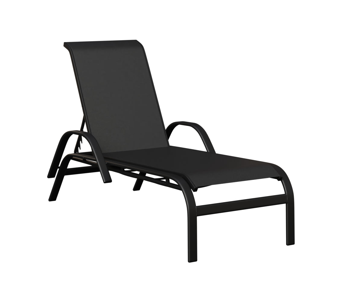 Murphy Sling Chaise Lounge With Arms