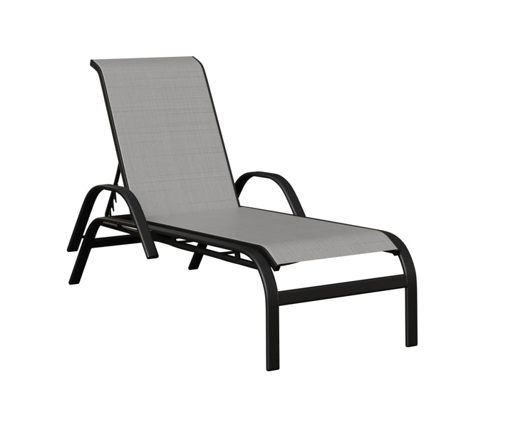 Murphy Sling Chaise Lounge With Arms