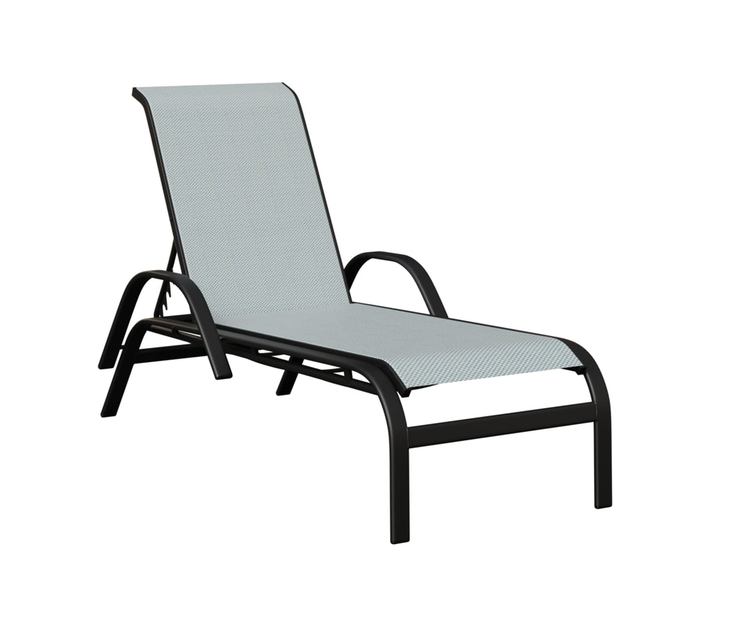 Murphy Sling Chaise Lounge With Arms