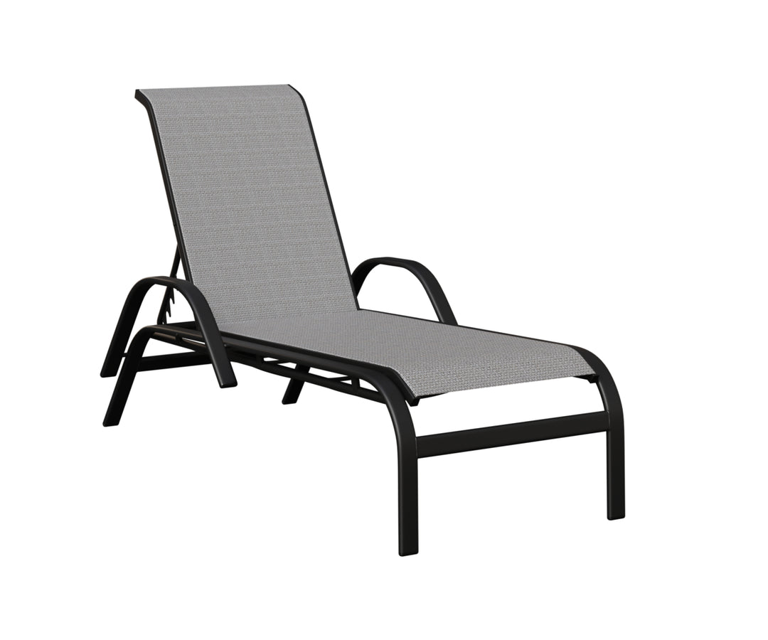 Murphy Sling Chaise Lounge With Arms