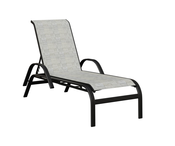 Murphy Sling Chaise Lounge With Arms