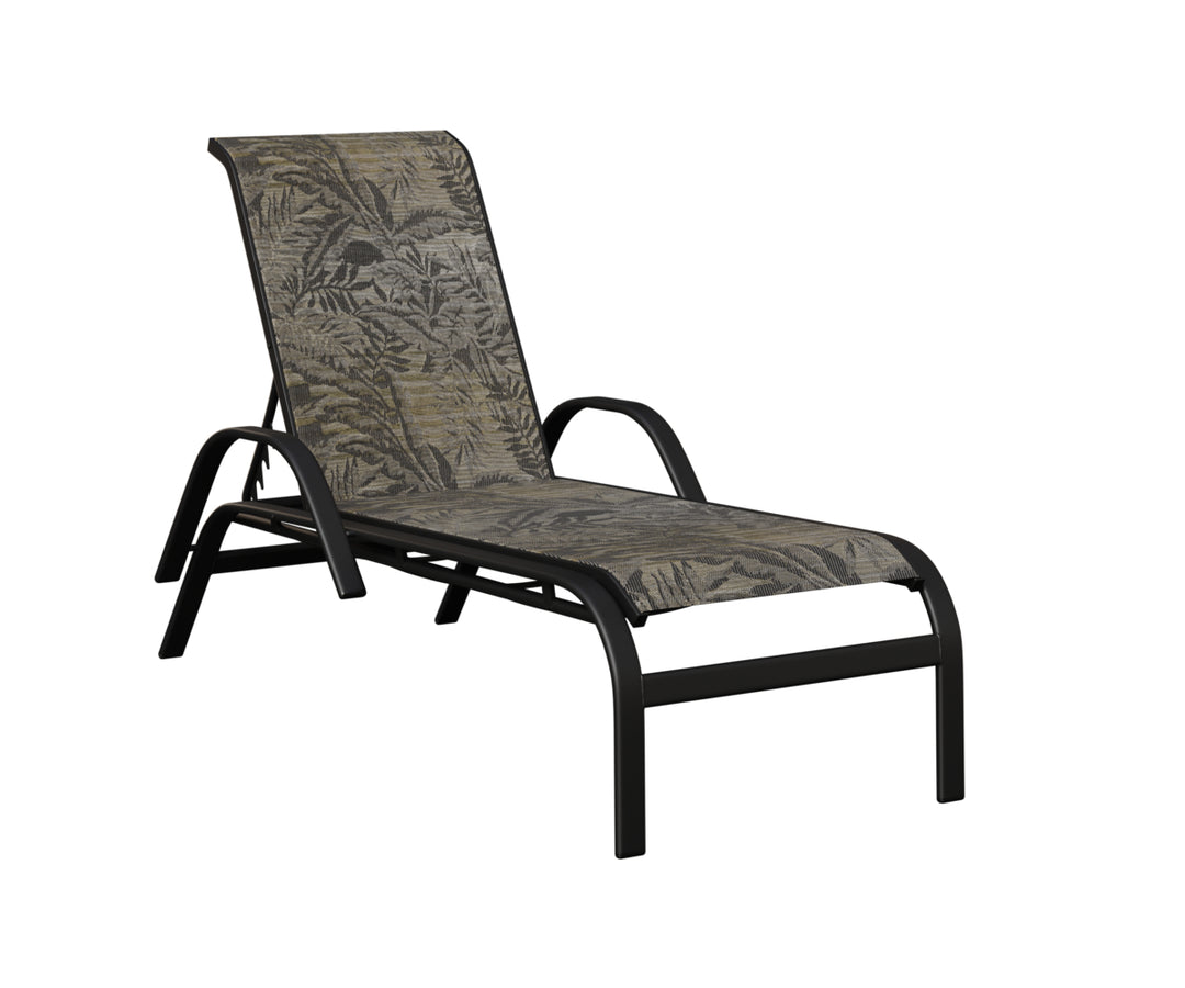 Murphy Sling Chaise Lounge With Arms
