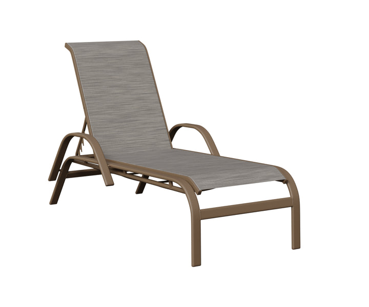 Murphy Sling Chaise Lounge With Arms