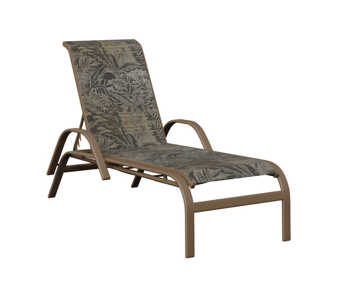 Murphy Sling Chaise Lounge With Arms
