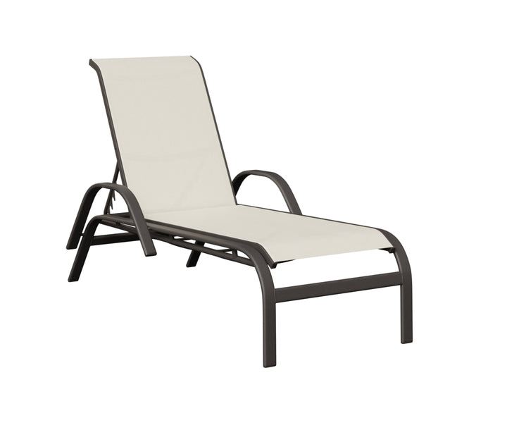 Murphy Sling Chaise Lounge With Arms