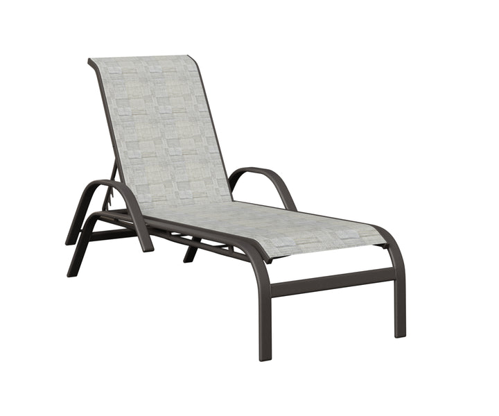 Murphy Sling Chaise Lounge With Arms