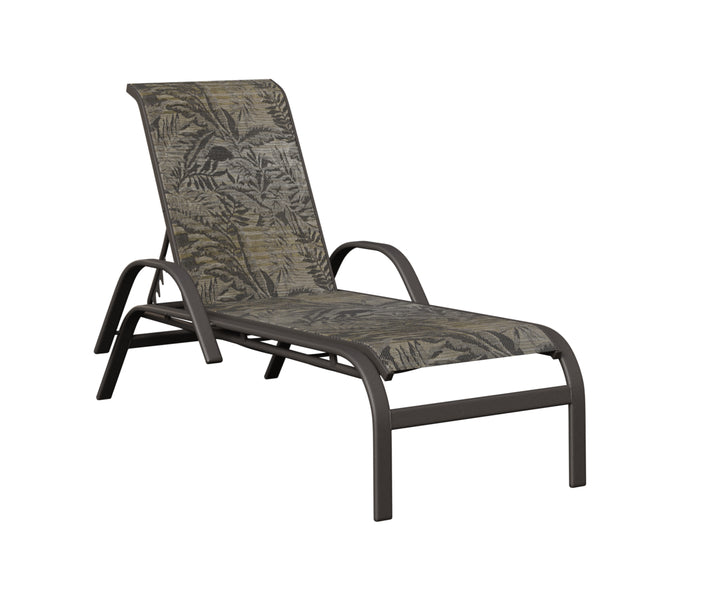 Murphy Sling Chaise Lounge With Arms