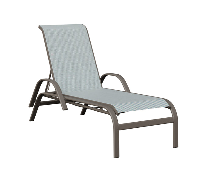 Murphy Sling Chaise Lounge With Arms