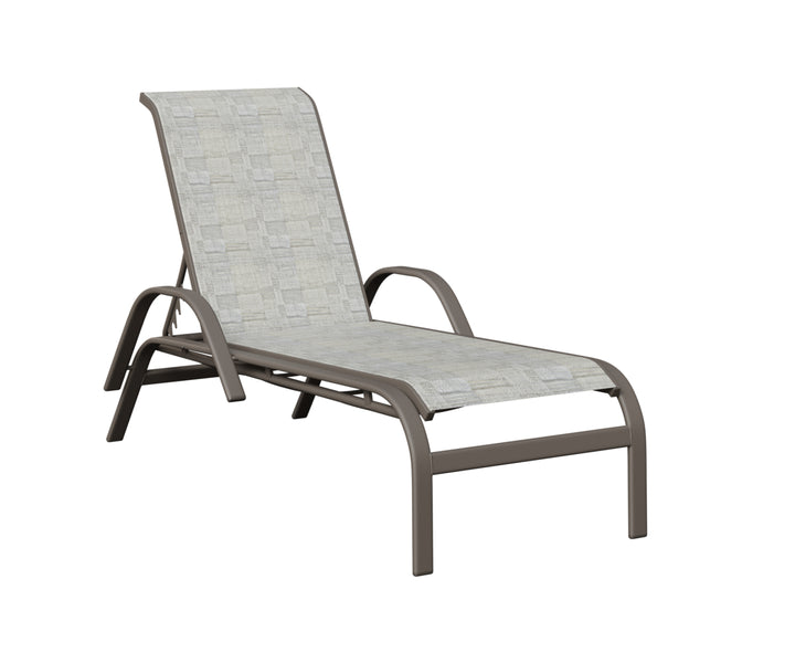 Murphy Sling Chaise Lounge With Arms