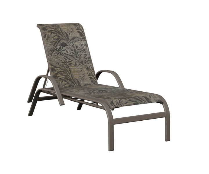 Murphy Sling Chaise Lounge With Arms