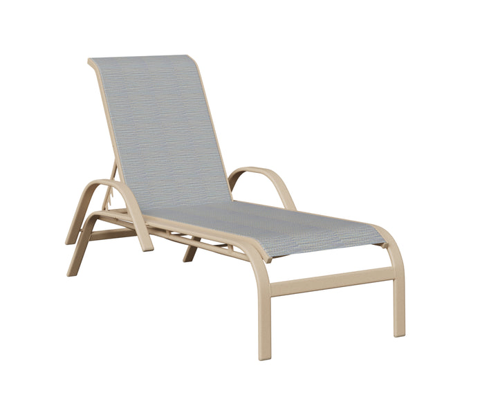 Murphy Sling Chaise Lounge With Arms