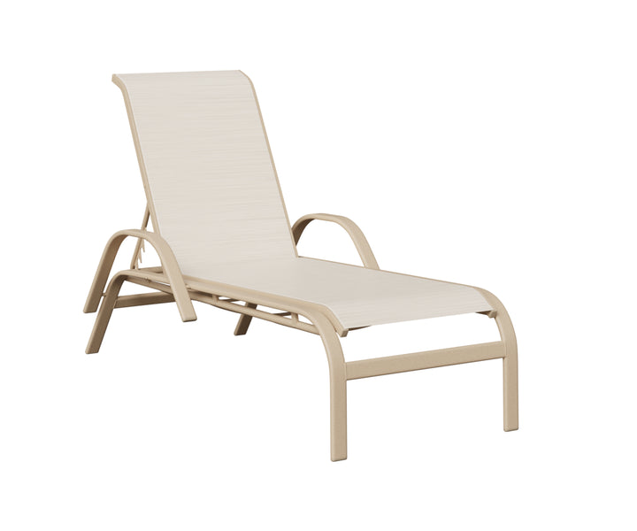 Murphy Sling Chaise Lounge With Arms