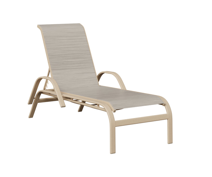 Murphy Sling Chaise Lounge With Arms