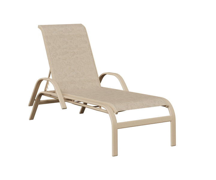 Murphy Sling Chaise Lounge With Arms