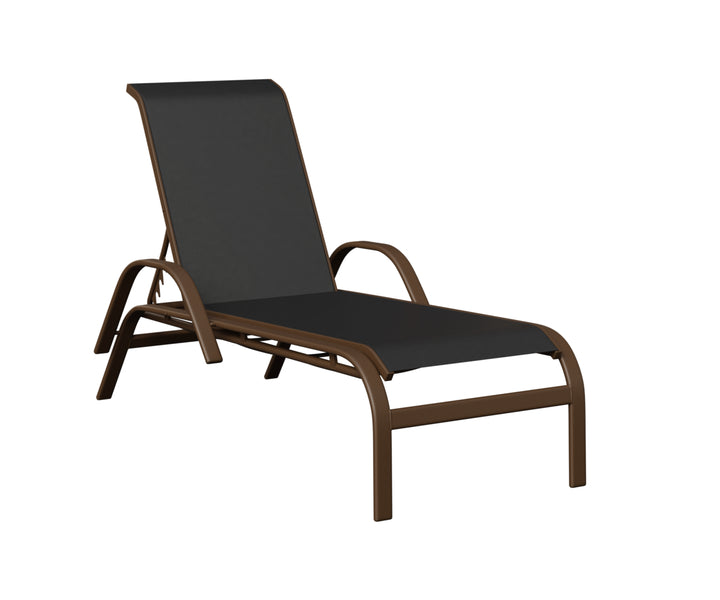 Murphy Sling Chaise Lounge With Arms
