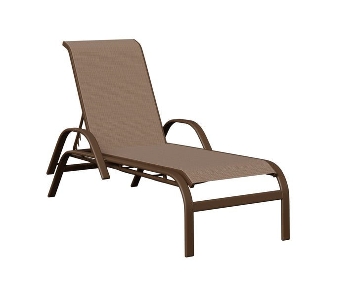 Murphy Sling Chaise Lounge With Arms