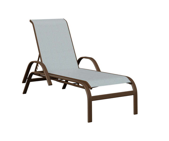 Murphy Sling Chaise Lounge With Arms