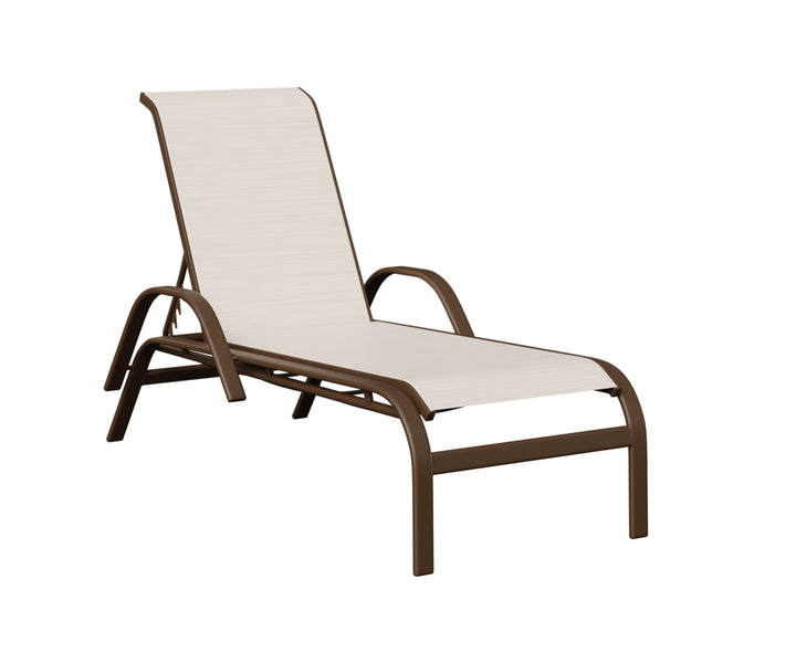 Murphy Sling Chaise Lounge With Arms