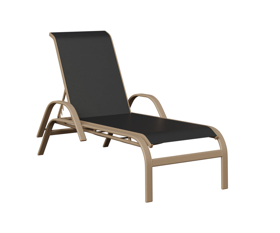 Murphy Sling Chaise Lounge With Arms