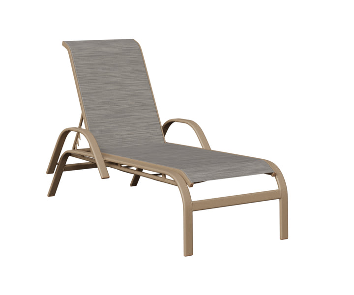 Murphy Sling Chaise Lounge With Arms
