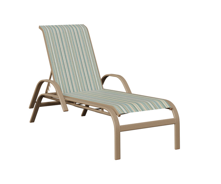 Murphy Sling Chaise Lounge With Arms