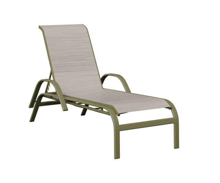 Murphy Sling Chaise Lounge With Arms
