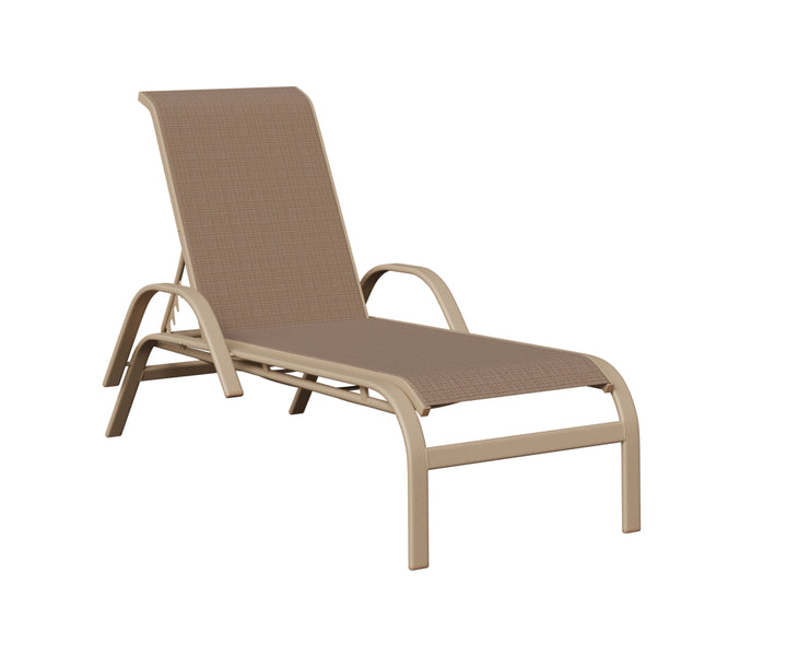 Murphy Sling Chaise Lounge With Arms