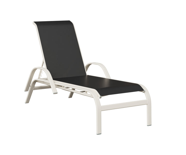 Murphy Sling Chaise Lounge With Arms