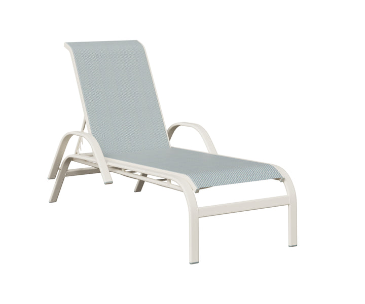 Murphy Sling Chaise Lounge With Arms