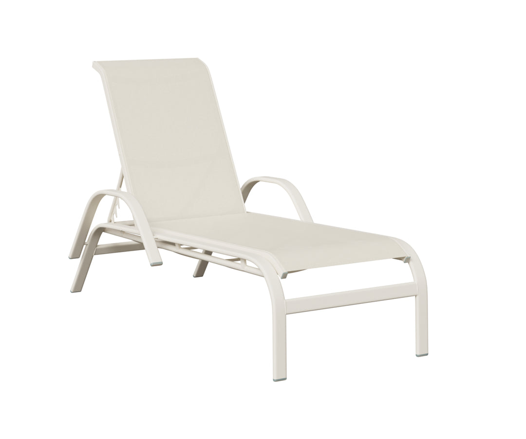 Murphy Sling Chaise Lounge With Arms